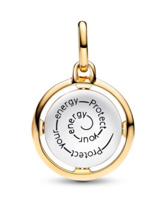 Sterling silver and 14k Gold-plated unique metal blend Bee Medallion Charm