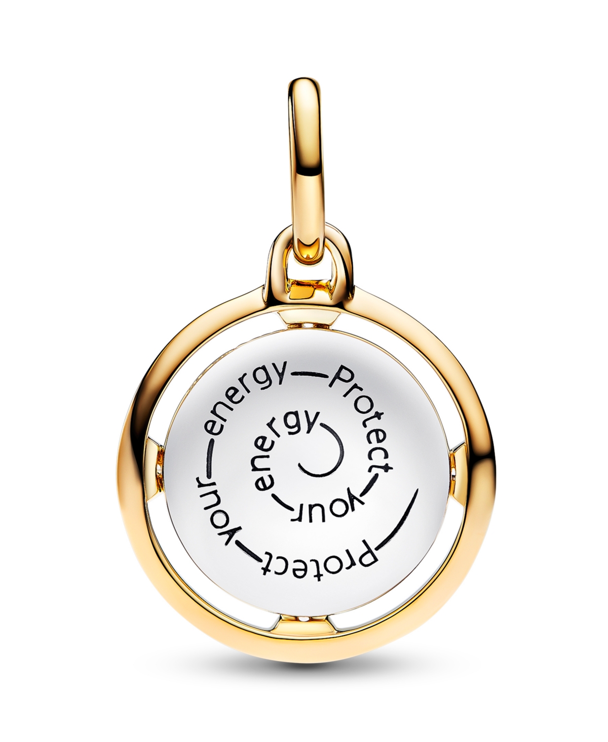Pandora Sterling Silver And 14k Gold-plated Unique Metal Blend Bee Medallion Charm In Silver  Gold