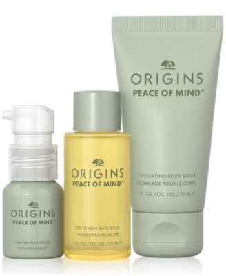 ORIGINS PEACE OF MIND 3本セット Origins 3-Pc. Peace Of Mind Relaxing Bath & Body Care Spa Gift Set