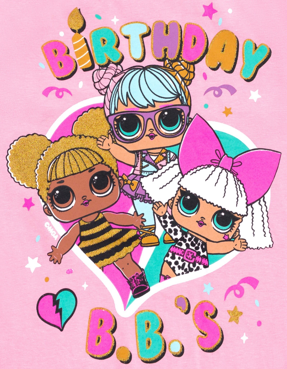 L.o.l. Surprise! Girls Diva Bon Bon Queen Bee Neon Qt Birthday T-Shirt to