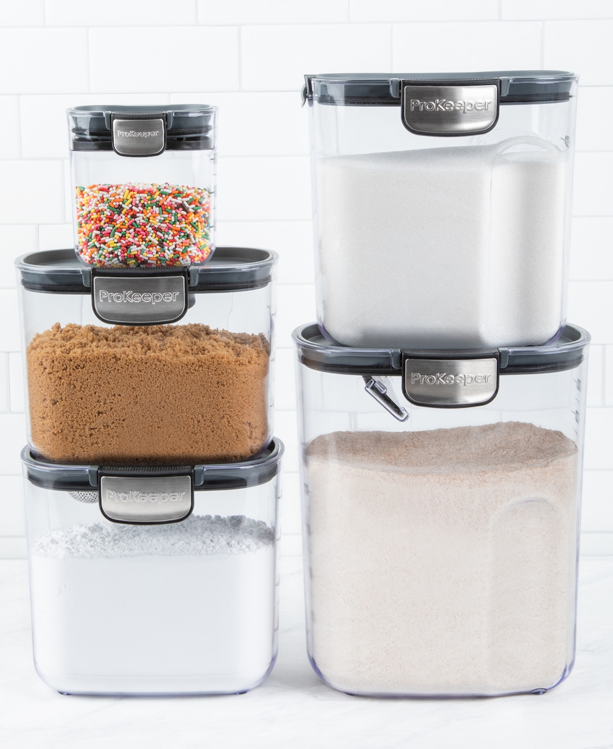 Prepworks Prokeeper+ 9-piece Professional Baker's Storage Set In No Color