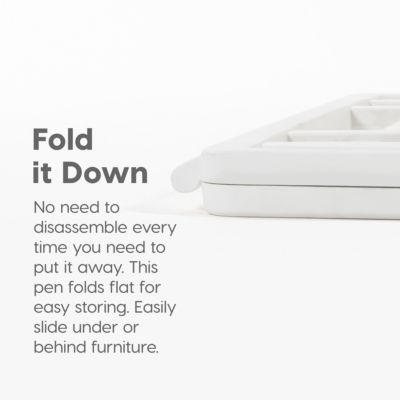 USA 35" Exercise 10-Panel Pet Playpen with Door. Small, Medium, and Large Dogs, Keep Pets Secure, Easy Assembly & Storying, Customizable, Black