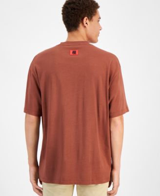 Hugo Boss Мужская футболка оверсайз с коротким рукавом и круглым вырезом горловины с графическим логотипом Hugo Boss 15590₽