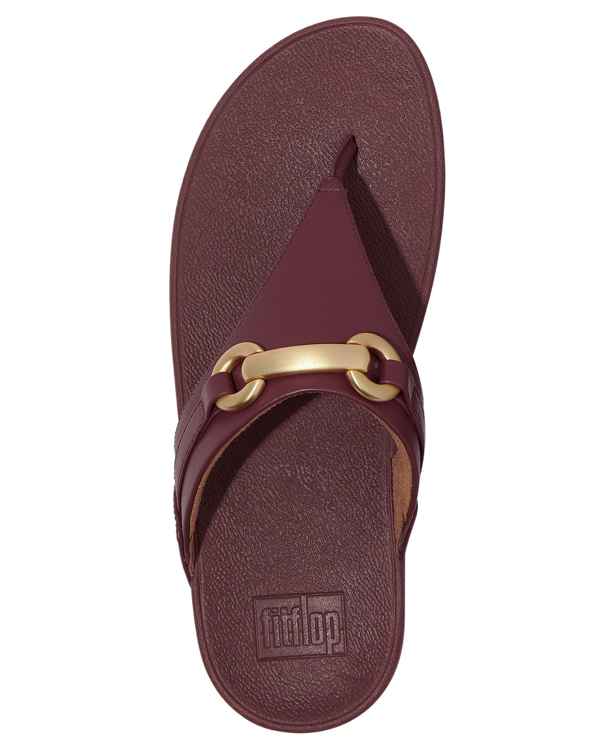 FitFlop Women's Lulu Chunky Snaffle Leather Toe-Post Sandals