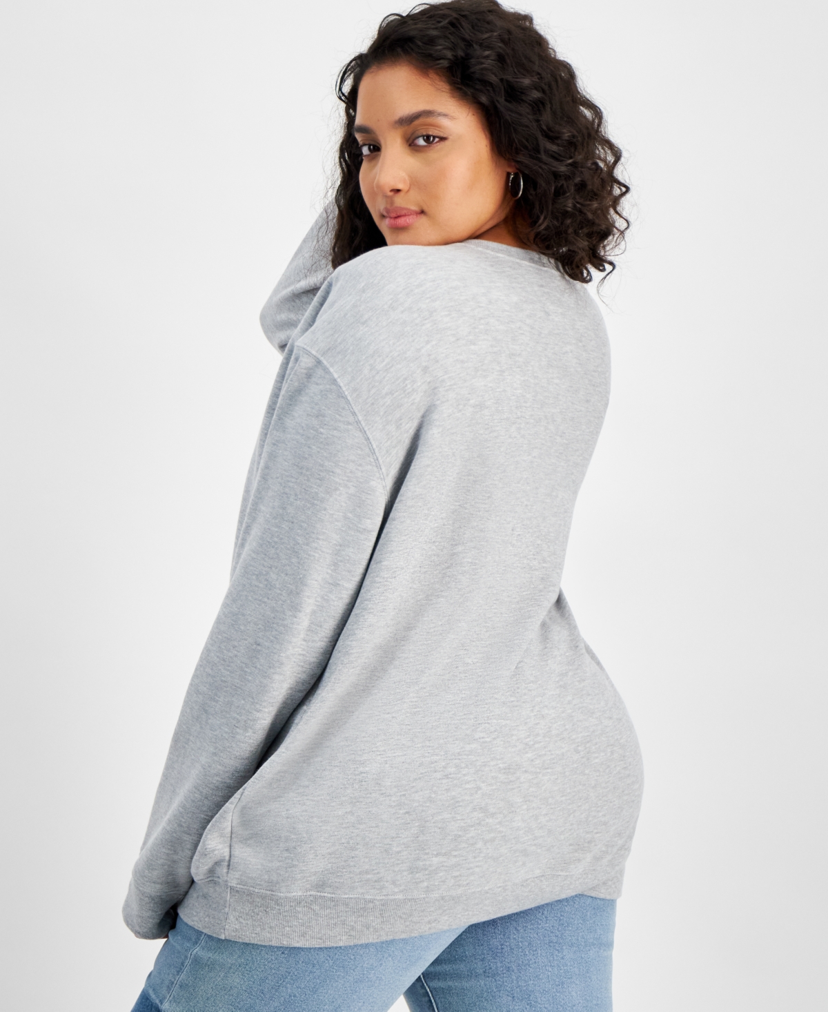 Disney Trendy Plus Size Snowy Stitch Sweatshirt