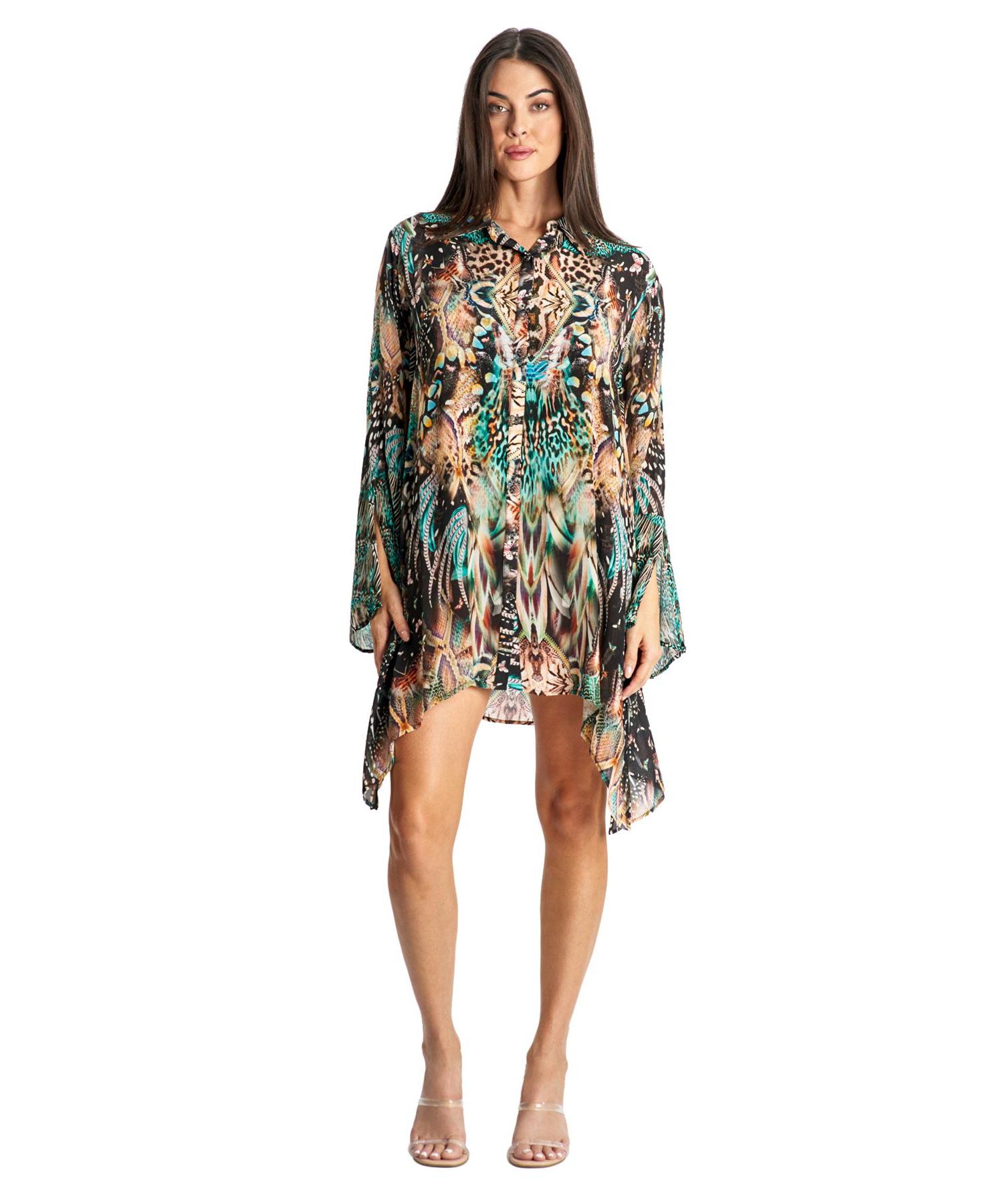 Women's Short Buttoned Overshirt