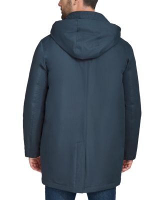 Men's Rain Coat with Removable Hood
