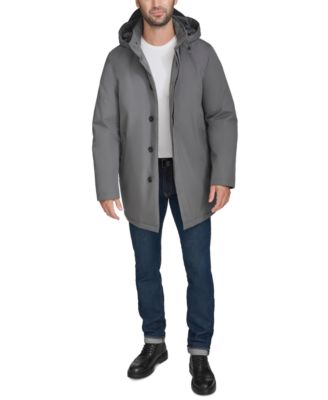 Men's Rain Coat with Removable Hood 