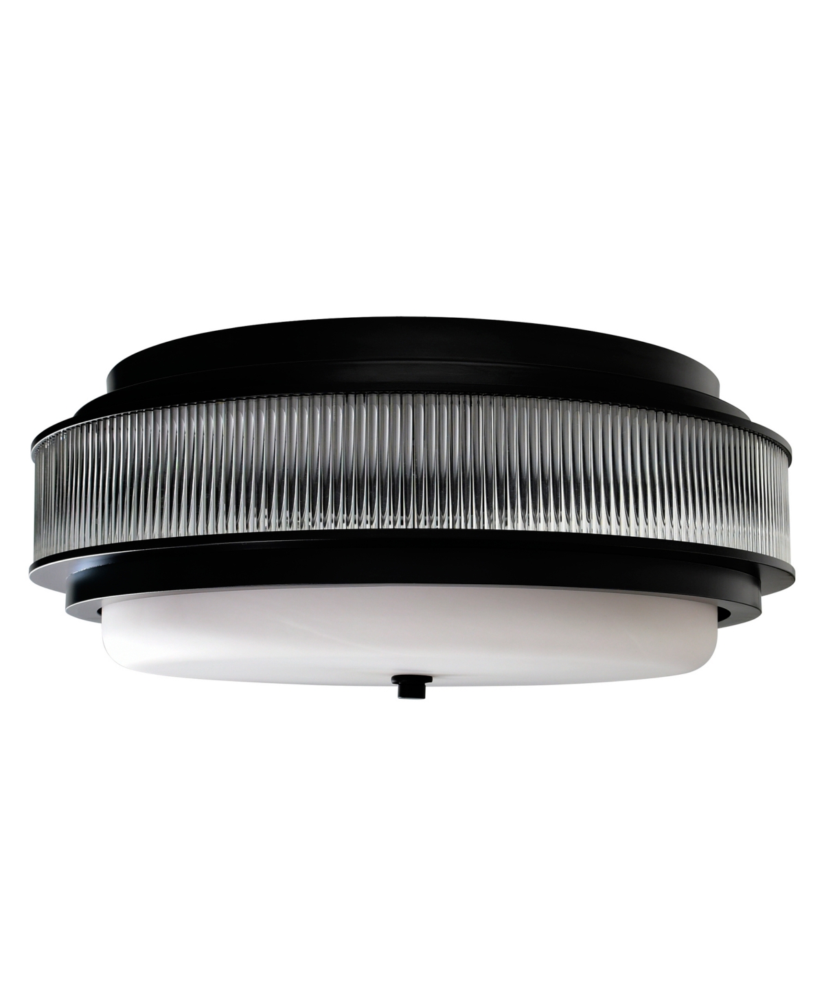 Cwi Lighting 8" Metal Valdivia 4 Light Flush Mount In Black