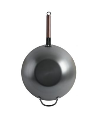 14-Inch Carbon Steel Flat Bottom Wok