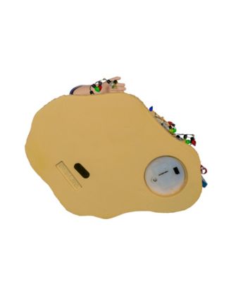 10.5-Inch Fabrich&eacute; Beach Santa with Lighted Sign