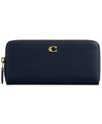 COACH - Slim Accordion Leather Zip-Around Wallet