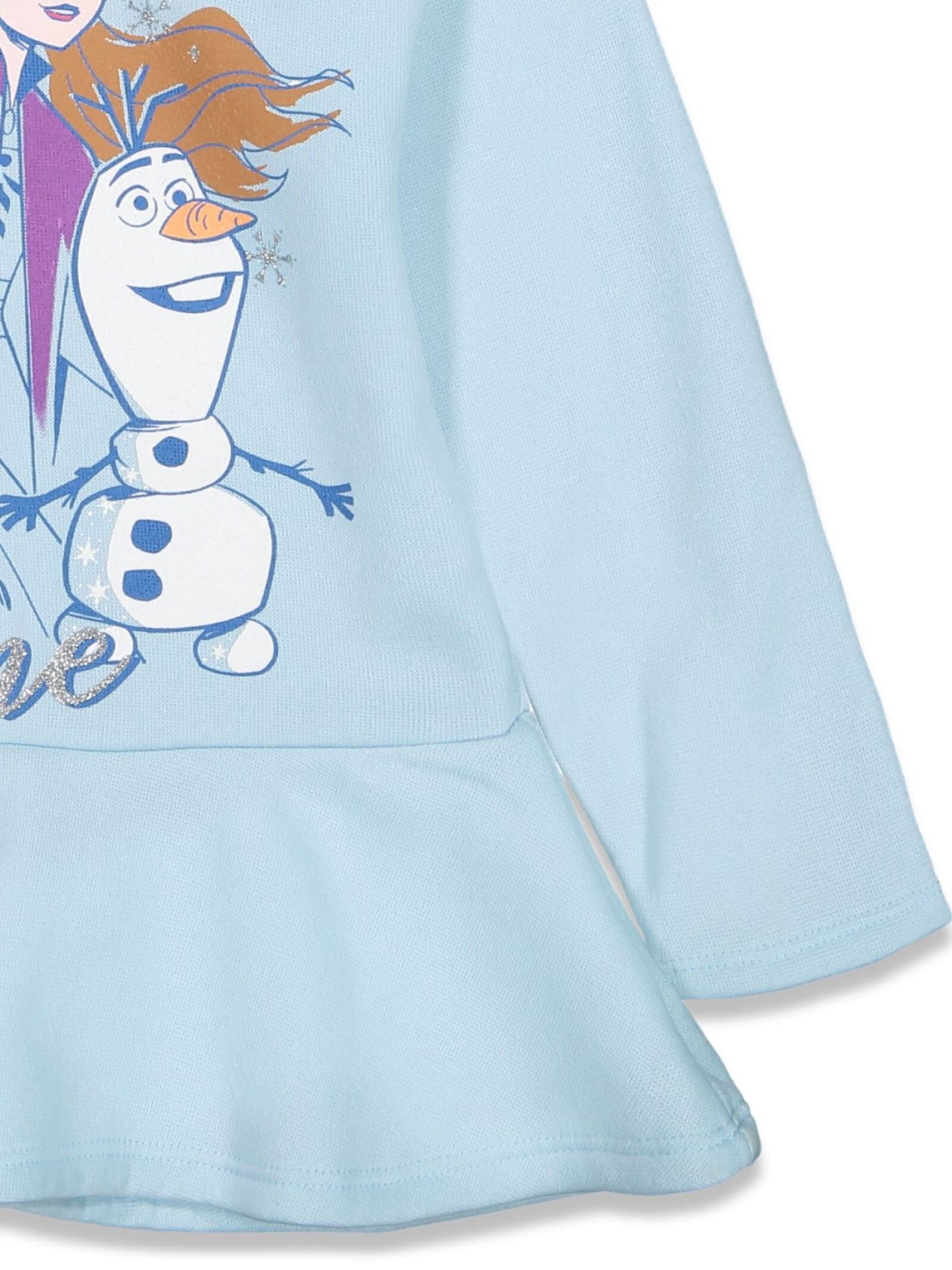 Детский комплект Frozen: худи и брюки для девочек, цвет: Сиреневый синий — фото 5