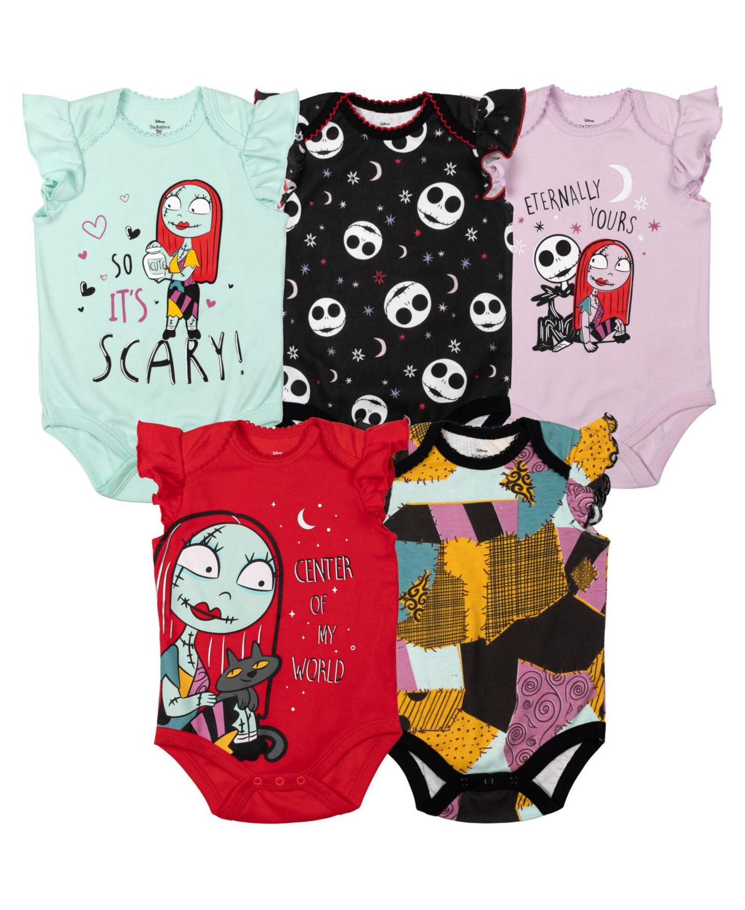 Baby Girls 5 Pack Bodysuits