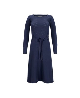 Women's Organic Bellow Sleeve Pointelle Sweater Dress