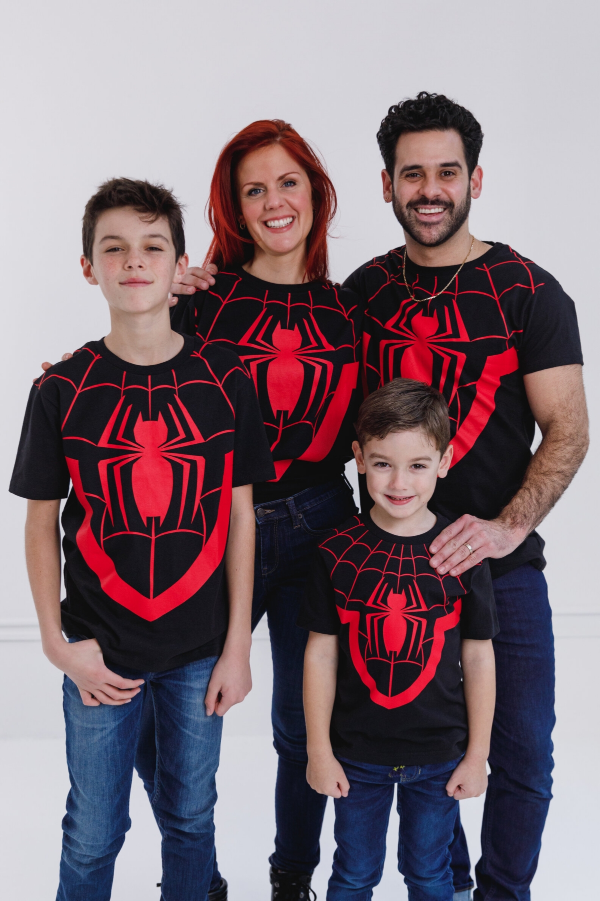 Marvel Toddler Boys Spider-Man Matching Family Cosplay T-Shirt to Adult - miles morales