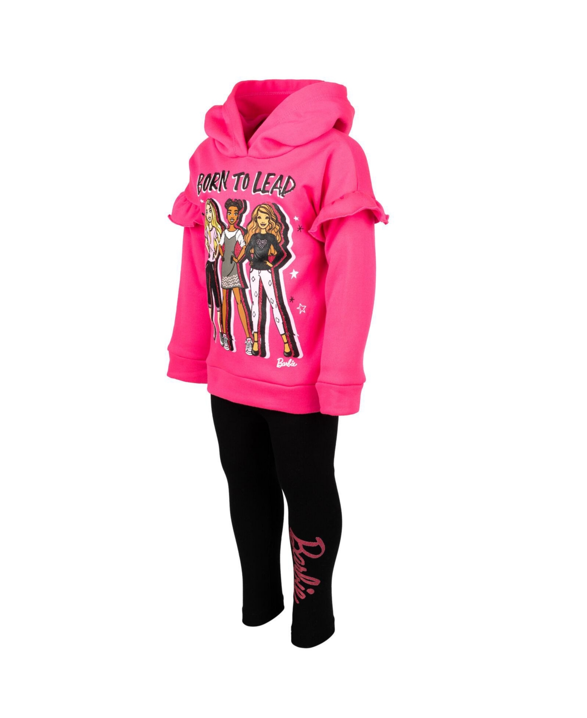 Barbie Toddler Girls Fleece Hoodie and Leggings Outfit Set to (2T - 18-20)