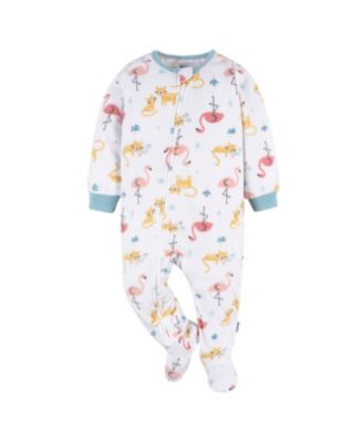 Baby Girls Baby Footed Blanket Sleepers, 2-pack