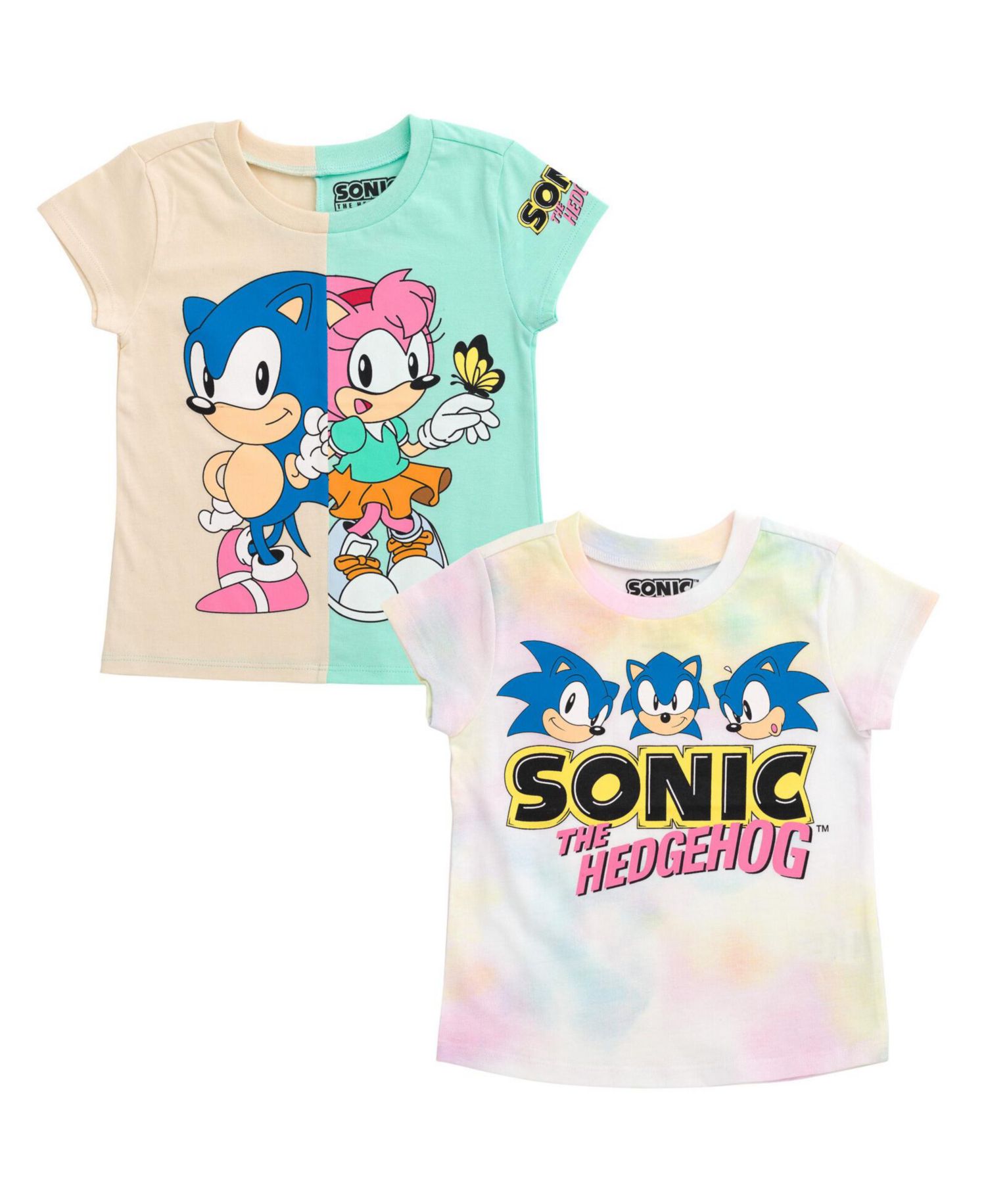 Girls Sonic the Hedgehog Rosy The Rascal 2 Pack T-Shirts to
