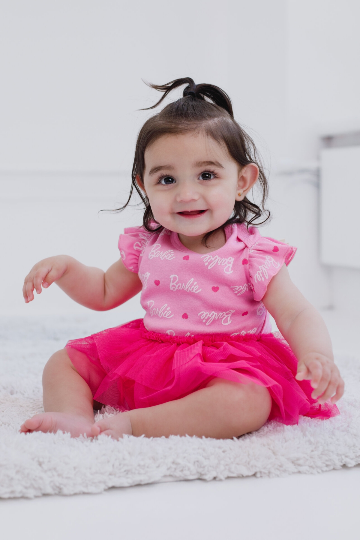 Barbie Baby Girls Baby Bodysuit Tutu Dress Newborn to