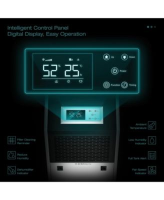 155 Pint Commercial Dehumidifier with 6.56ft Drain Hose For 7500 Sq. Ft