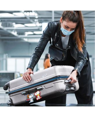 Peanuts Snoopy and Woodstock Luggage Tag, PVC Travel Tags Gifts - Set of 4