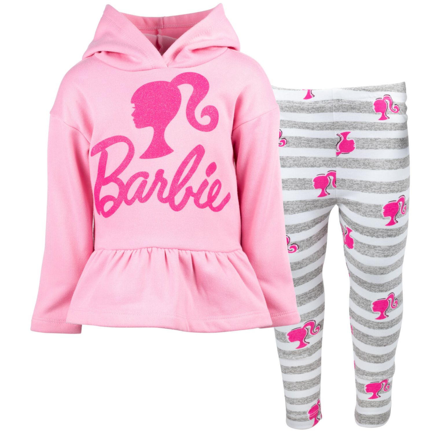 Toddler Girls 2-Piece Fleece Hoodie and Leggings Set