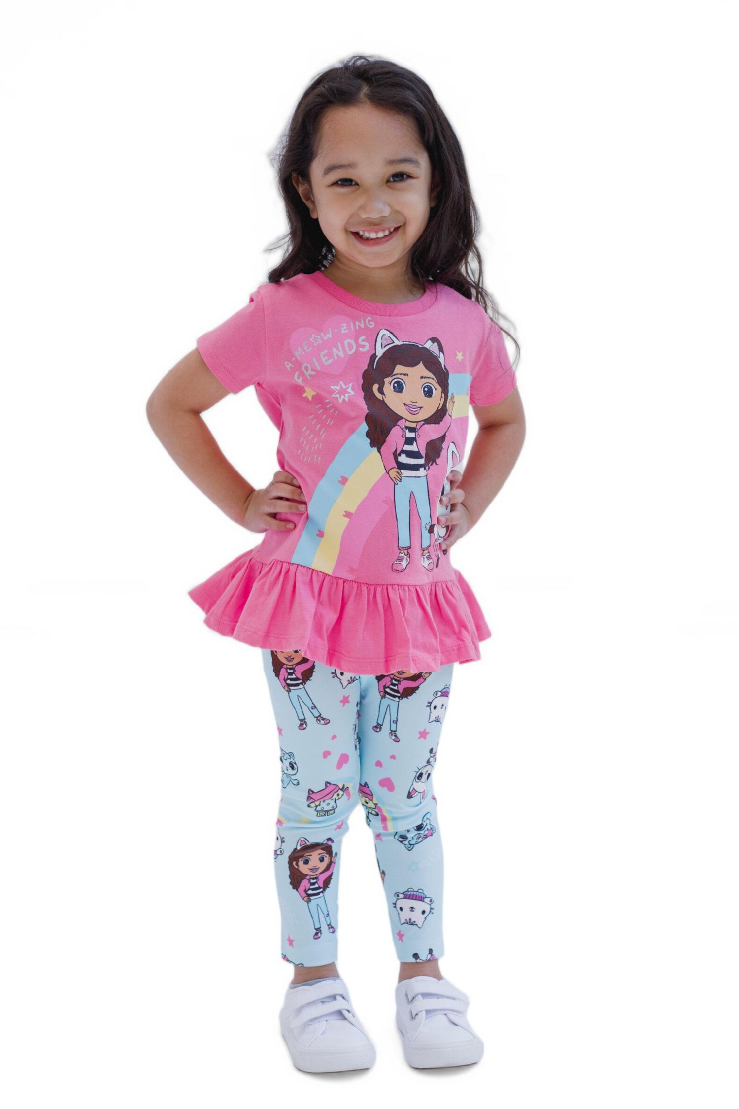 Girls' 2-Piece T-Shirt and Leggings Set