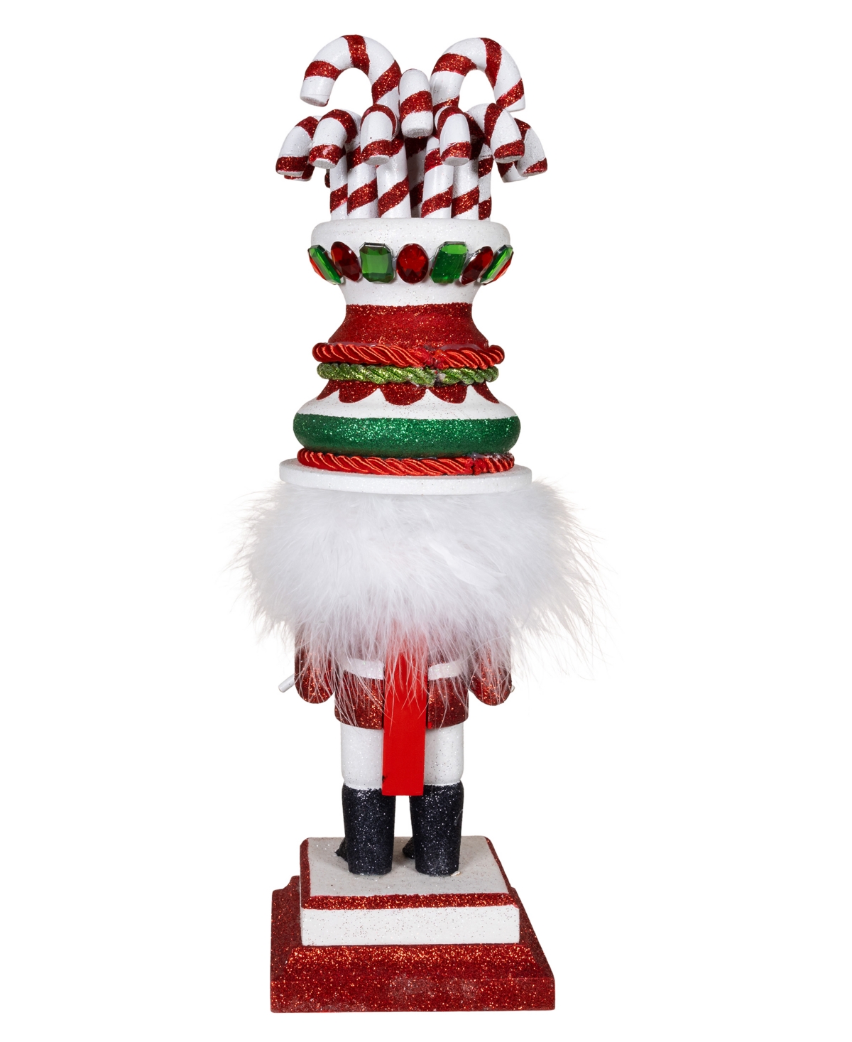 Kurt Adler 16-inch Hollywood Candy Cane Hat With Drum Nutcracker In Multicolored