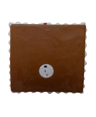 8.46-Inch Battery Operated LED Lighted Gingerbread Lollipop Shop