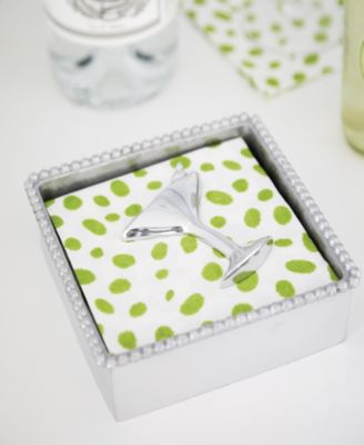 Cocktail Beaded Napkin Box Set