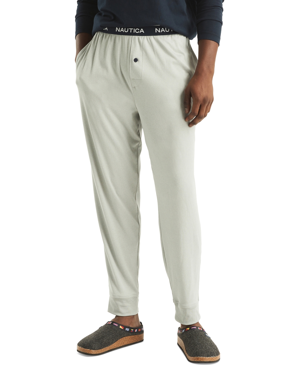 Men's Classic-Fit Stretch Solid Sleep Joggers - Navy