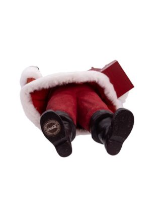 10.5-Inch Coca-Cola Santa Holding Two Six Packs Table Piece
