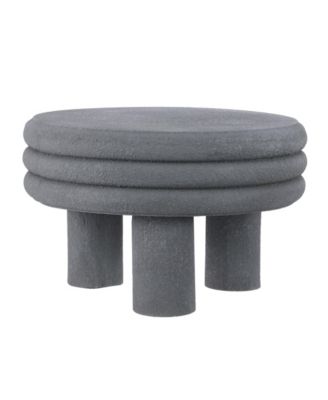 Rashida Contemporary Minimalist Curvy Low Indoor/Outdoor Accent Table