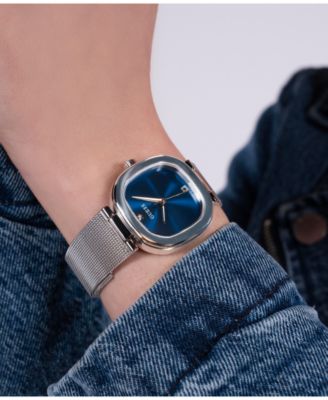 Women's Analog Silver Mesh Watch 32mm