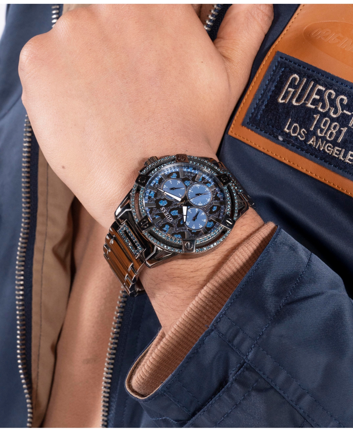 Guess Men's Multi-FunctionSteel Watch 48mm - Gunmetal