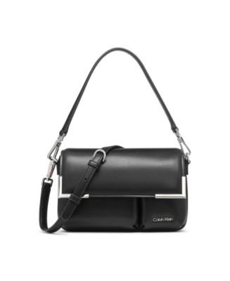 Calvin Klein Mica Flap Convertible Small Crossbody Bag - Macy's