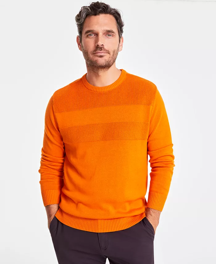 Men's Textured Cotton Sweater - thumbnail 9