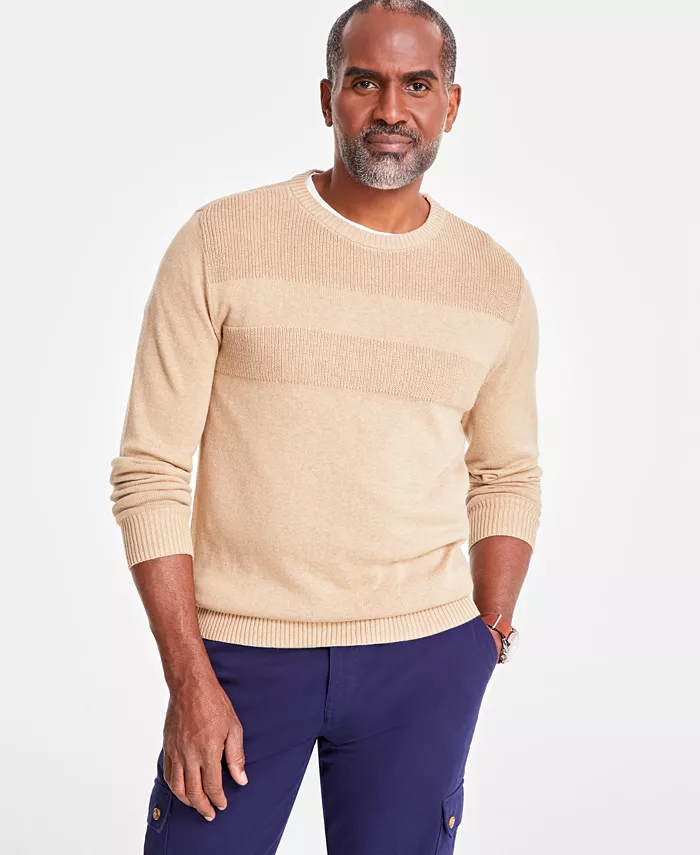 Men's Textured Cotton Sweater - thumbnail 7