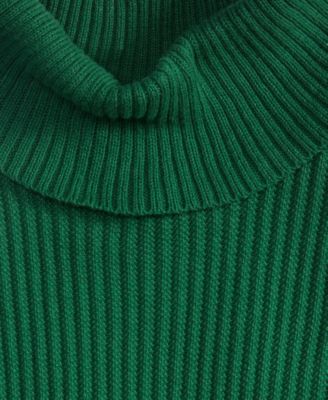 Men's Textured Cotton Turtleneck Sweater