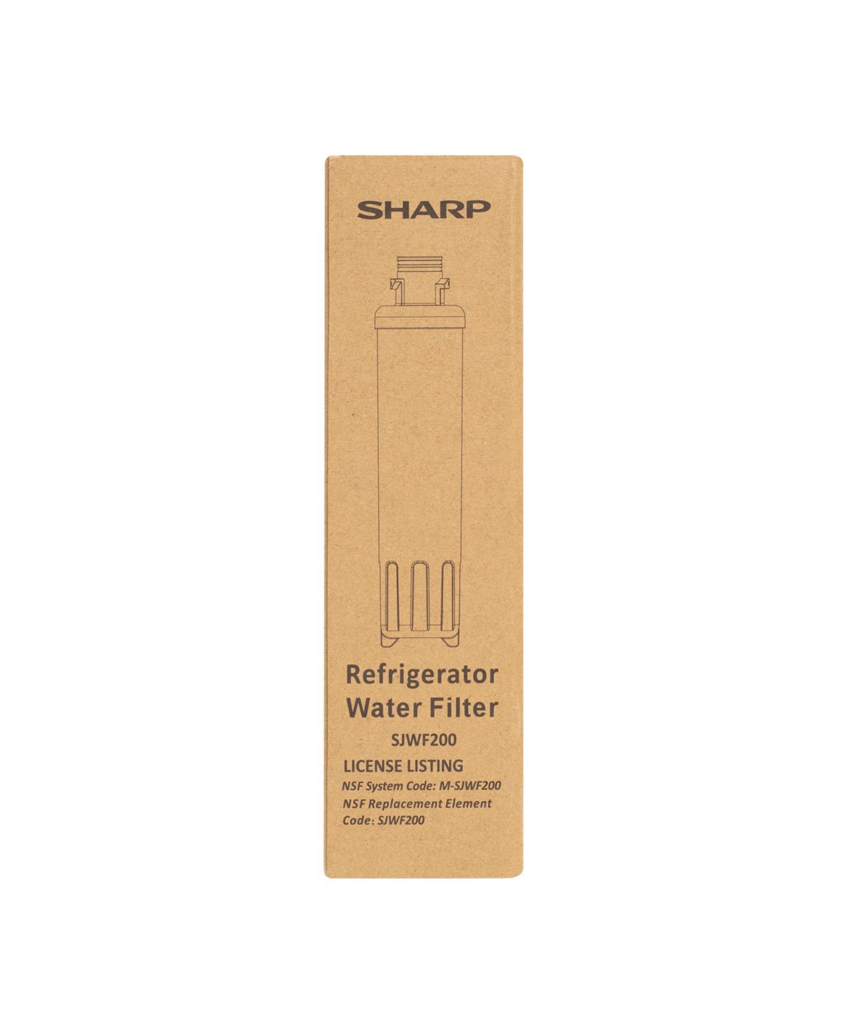 Sharp Replacement Water Filter for SJG2254FS Refrigerator (SJWF200)
