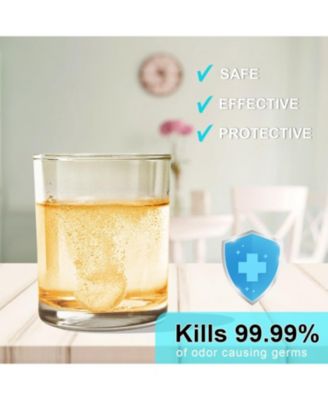 Retainer Cleaner with 120 Denture Cleaning Tablets, Quickly Remove Odors, Discoloration Stains & Plaque from Aligner, Mouth Guard, Night Guard and More Dental Appliances