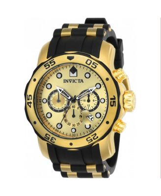 Men's 17885 Pro Diver Quartz Multifunction Gold Dial Watch