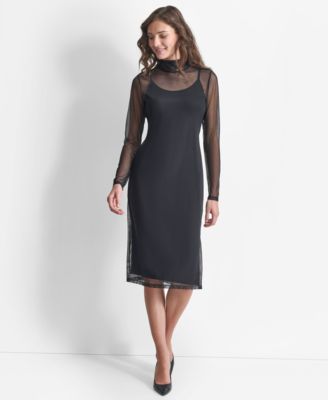 Dkny black dress macys best sale