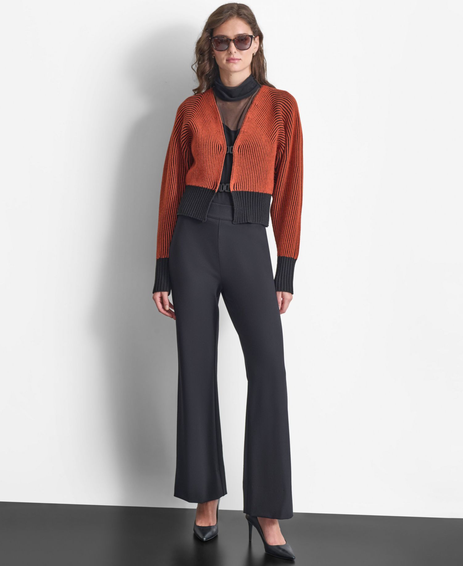 Women's Soft Ponte Knit High-Rise Pull-On Pants