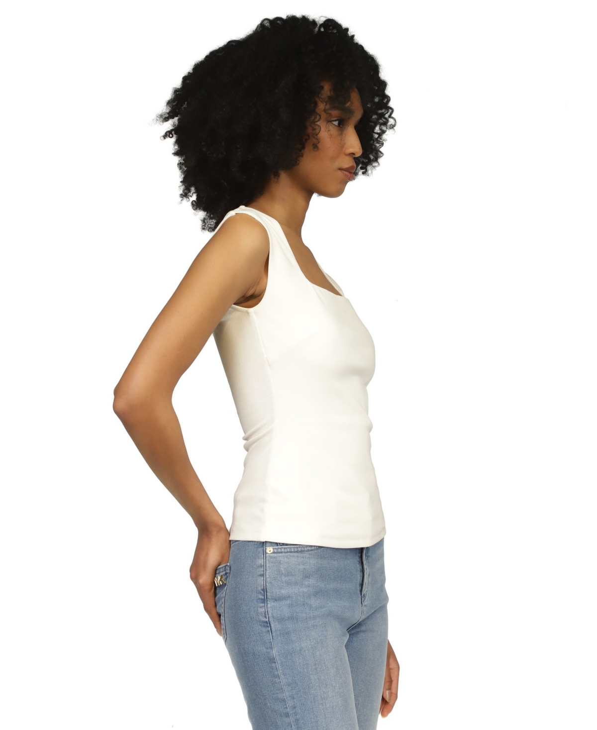Michael Michael Kors Women's Square Neck Sleeveless Top
