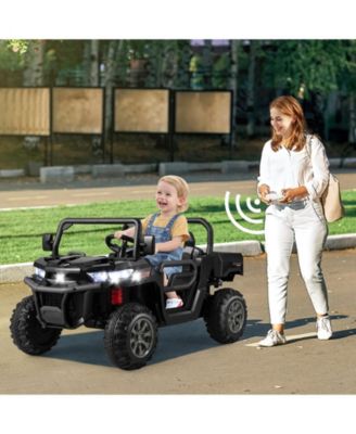 2-Seater Kids Ride On Dump Truck with Dump Bed and Shovel