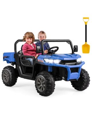 2-Seater Kids Ride On Dump Truck with Dump Bed and Shovel