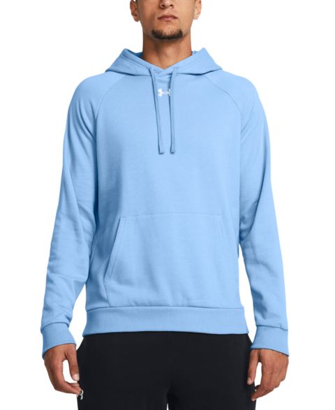 Мужское худи Under Armour Rival Logo Embroidered Fleece, цвет: Синий