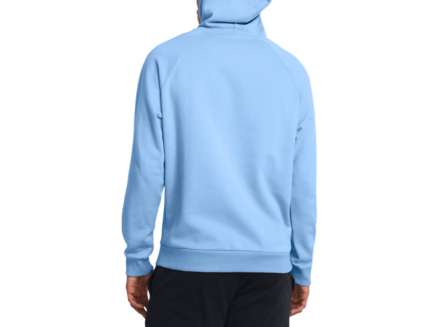 Мужское худи Under Armour Rival Logo Embroidered Fleece, цвет: Синий — фото 2